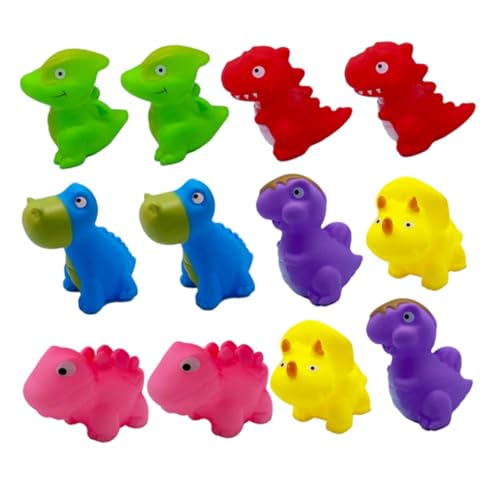 FRCOLOR 12 Stück Lustige Badedinosaurier Spielzeuge Quitschende Kompakte Badefiguren für Badewanne und Wasserspaß FRCOLOR 12 Stück Lustige Badedinosaurier Spielzeuge Quitschende Kompakte Badefiguren für Badewanne und Wasserspaß von FRCOLOR