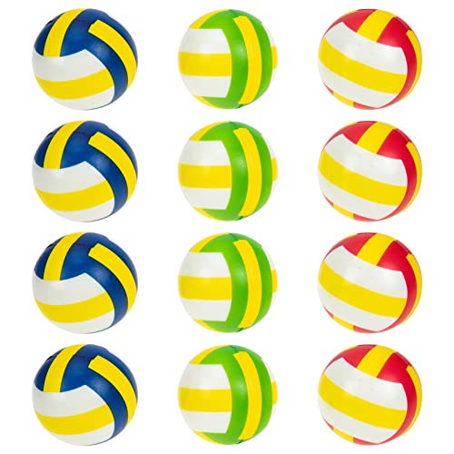 FRCOLOR 12Stücke Kleiner Volleyball Stressbälle für Kinder und Erwachsene Lustige Dekompression Spielzeuge Praktische Stressabbau Spielzeuge für Büro und Zuhause von FRCOLOR