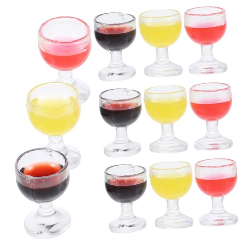 FRCOLOR 12 Stück Maßstab Puppenhaus Zubehör Leichte Bunte Mini Becher für Dekoration und für Puppenhaus Szenen von FRCOLOR