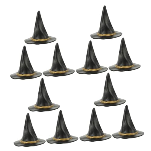 FRCOLOR 12 Stück Mini Hexenhüte für Halloween Deko Kleine Zauberinnen Hüte für Flaschen Bastelarbeiten und Partys für Festliche Anlässe und Diy Projekte FRCOLOR 12 Stück Mini Hexenhüte für Halloween Deko Kleine Zauberinnen Hüte für Flaschen Bastelarbeiten und Partys für Festliche Anlässe und Diy Projekte von FRCOLOR