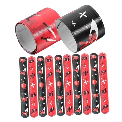 FRCOLOR 12 Stück Ninja Schnapparmbänder für Interaktive Spaß Armbänder mit Verschiedenen Designs als Party Mitgebsel für Geburtstagsfeiern FRCOLOR 12 Stück Ninja Schnapparmbänder für Interaktive Spaß Armbänder mit Verschiedenen Designs als Party Mitgebsel für Geburtstagsfeiern von FRCOLOR