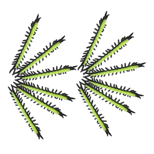 FRCOLOR 12 Stück Simulierte Tierspielzeug Dehnbare -Spielzeuge Streichspielzeug Halloween kleine Spielzeuge Fake Centipede Streich Toy Centipede Lifelike Streichwerkzeuge TPR von FRCOLOR