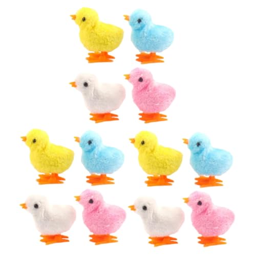 FRCOLOR 12 Stück Teiliges Aufziehspielzeug Plüschküken Bunte Wind Up Kuscheltiere Springende Hühner Kinderparty Ostern für Junge Mädchen und Kleinkinder FRCOLOR 12 Stück Teiliges Aufziehspielzeug Plüschküken Bunte Wind Up Kuscheltiere Springende Hühner Kinderparty Ostern für Junge Mädchen und Kleinkinder von FRCOLOR
