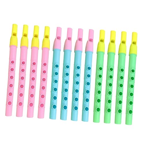 FRCOLOR 12 Stück Teiliges Blockflöten für Bunte Mini Flöten Einfache Handhabung Fingerfertigkeit Geeignet für Anfänger und Musikunterricht Zufällige Farbe Zufällige Farbe von FRCOLOR