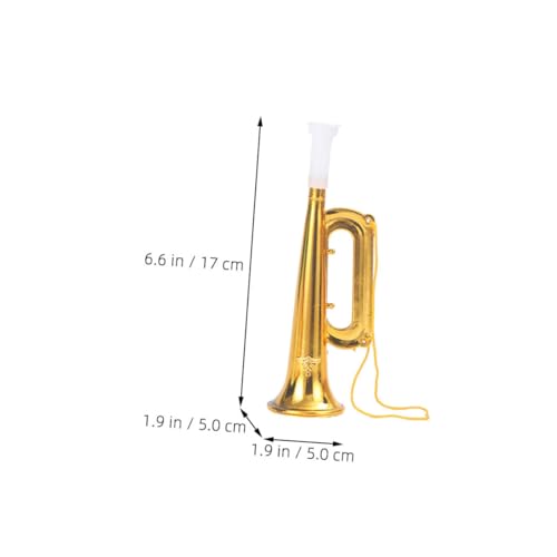 FRCOLOR 12 Stück Teiliges Buntes Kunststoff Trumpetenset für Kleines Tragbares Musikinstrument Lautes Spielzeughorn für Kindergeburtstage Party und Kreative Freizeitgestaltung von FRCOLOR
