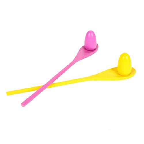 FRCOLOR 12 Stück Teiliges Egg and Spoon Relay Race Spielset aus Langlebigem Holz Leicht für Erwachsene für Geburtstagsfeiern Familienausflüge und Outdoor Spiele von FRCOLOR