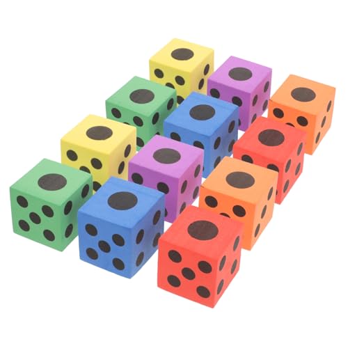 FRCOLOR 12 Stück Teiliges Eva Schaumstoff Würfel Bunte Große Spielwürfel für Geräuscharm Leicht Würfel für Drinnen und Draußen für und Reisespiele Zufällige Farbe Zufällige Farbe FRCOLOR 12 Stück Teiliges Eva Schaumstoff Würfel Bunte Große Spielwürfel für Geräuscharm Leicht Würfel für Drinnen und Draußen für und Reisespiele Zufällige Farbe Zufällige Farbe von FRCOLOR