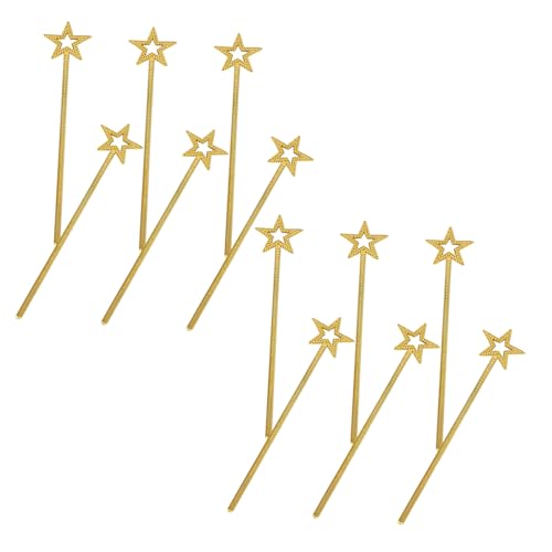 FRCOLOR 12 Stück Teiliges Glitzernder Sternstäbe für Mädchen Leichte Kinderfreundliche Feenstäbe für Geburtstag Hochzeit Halloween Weihnachten und Cosplay Vielseitige Kostüm-Requisiten für von FRCOLOR