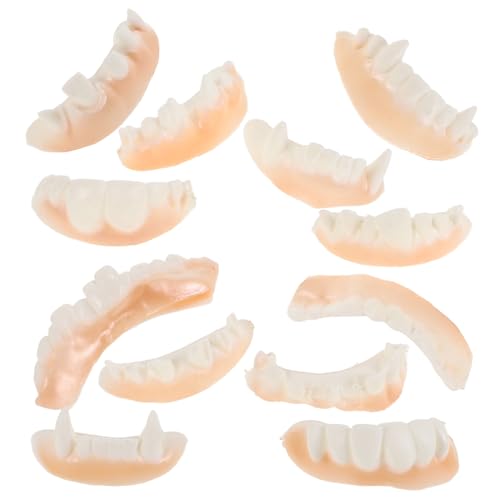FRCOLOR 12 Stück Teiliges Halloween Zähne Cosplay Gebiss Lustige Vampir und Zombie Zähne für Kostümpartys Requisiten für Grusel Events und Halloween Dekoration FRCOLOR 12 Stück Teiliges Halloween Zähne Cosplay Gebiss Lustige Vampir und Zombie Zähne für Kostümpartys Requisiten für Grusel Events und Halloween Dekoration von FRCOLOR
