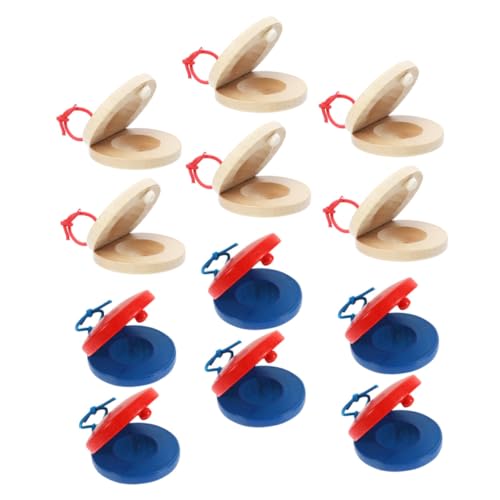 FRCOLOR 12 Stück Teiliges Holz Castanets für Musikinstrument zur Musikalischen Frühförderung Sicher und Tragbar für Spiel und Lernen im Freien FRCOLOR 12 Stück Teiliges Holz Castanets für Musikinstrument zur Musikalischen Frühförderung Sicher und Tragbar für Spiel und Lernen im Freien von FRCOLOR