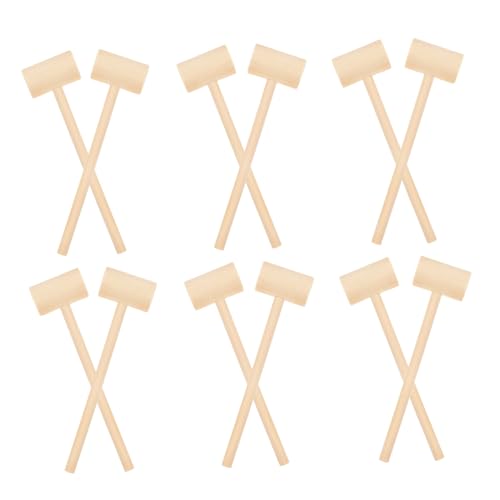 FRCOLOR 12 Stück Teiliges Holzhammer für Mini Holzklöppel aus Massivem Holz Fördert Hand Auge Koordination Sicher und Langlebig Geeignet für Jungen und Mädchen Ab Jahr FRCOLOR 12 Stück Teiliges Holzhammer für Mini Holzklöppel aus Massivem Holz Fördert Hand Auge Koordination Sicher und Langlebig Geeignet für Jungen und Mädchen Ab Jahr von FRCOLOR