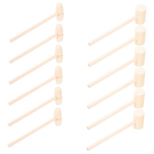 FRCOLOR 12 Stück Teiliges Holzspielzeug mit Mini Hämmern Leicht und Sicher Kindgerechte Holzklopfer für Kuchen Spiel und Motoriktraining Traditionell Verarbeitet Geeignet für Partys FRCOLOR 12 Stück Teiliges Holzspielzeug mit Mini Hämmern Leicht und Sicher Kindgerechte Holzklopfer für Kuchen Spiel und Motoriktraining Traditionell Verarbeitet Geeignet für Partys von FRCOLOR