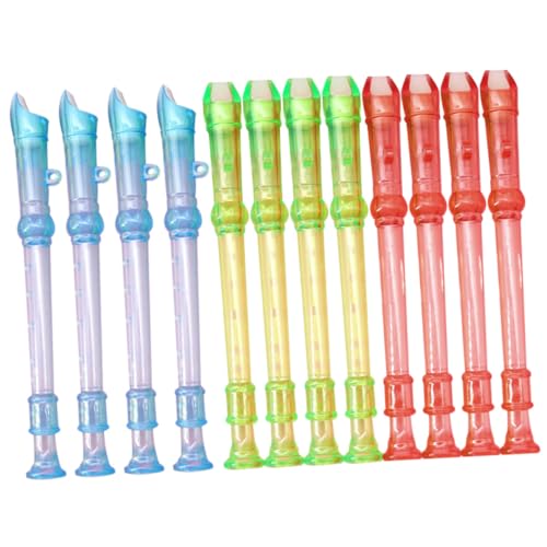 FRCOLOR 12 Stück Teiliges Klarinetten für Transparentes Windinstrument aus Sicherem Kunststoff Leicht Bedienbar für Anfänger und Frühe Musikalische Bildung Praktisches Zufällige Farbe von FRCOLOR