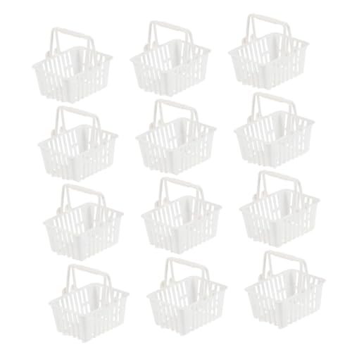FRCOLOR 12 Stück Teiliges Mini Einkaufskörbe aus Kunststoff Handliche Körbchen für Realistische Mini Tragetaschen für Mädchen und Jungen Aufbewahrungskorb FRCOLOR 12 Stück Teiliges Mini Einkaufskörbe aus Kunststoff Handliche Körbchen für Realistische Mini Tragetaschen für Mädchen und Jungen Aufbewahrungskorb von FRCOLOR