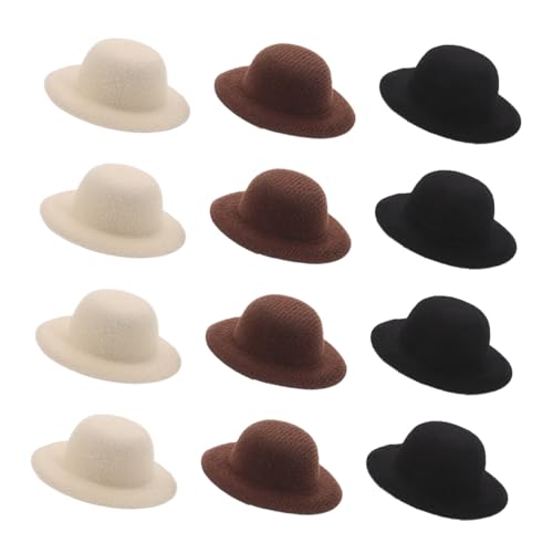 FRCOLOR 12 Stück Teiliges Mini Hut Haarclip Kleine Top Hüte in Schwarz Beige und Braun Leichter Sicherer Haarschmuck für Tea Party Western Kostüm und Vintage Styling FRCOLOR 12 Stück Teiliges Mini Hut Haarclip Kleine Top Hüte in Schwarz Beige und Braun Leichter Sicherer Haarschmuck für Tea Party Western Kostüm und Vintage Styling von FRCOLOR