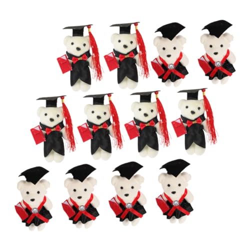 FRCOLOR 12 Stück Teiliges Mini Plüschbär Graduation Party Deko Weiche Kleine Stoffbären in Schwarz für DIY Abschlussstrauß Niedliche Abschlussfeier Geschenkidee für Absolventen FRCOLOR 12 Stück Teiliges Mini Plüschbär Graduation Party Deko Weiche Kleine Stoffbären in Schwarz für DIY Abschlussstrauß Niedliche Abschlussfeier Geschenkidee für Absolventen von FRCOLOR