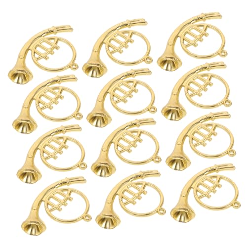 FRCOLOR 12 Stück Teiliges Musikinstrumente Weihnachtsbaum Deko aus Robustem Kunststoff Goldfarbene Trompeten und Saxophone DIY Christbaumschmuck für Festliche Tannenbaum Dekoration FRCOLOR 12 Stück Teiliges Musikinstrumente Weihnachtsbaum Deko aus Robustem Kunststoff Goldfarbene Trompeten und Saxophone DIY Christbaumschmuck für Festliche Tannenbaum Dekoration von FRCOLOR