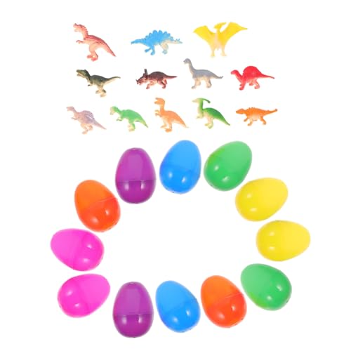 FRCOLOR 12 Stück Teiliges Ostereier Dinosaurier mit Überraschungseffekt Leichte Glänzende Schalen zum Öffnen Kreatives Ostergeschenk für Buntes Dinosaurier Spielfiguren FRCOLOR 12 Stück Teiliges Ostereier Dinosaurier mit Überraschungseffekt Leichte Glänzende Schalen zum Öffnen Kreatives Ostergeschenk für Buntes Dinosaurier Spielfiguren von FRCOLOR