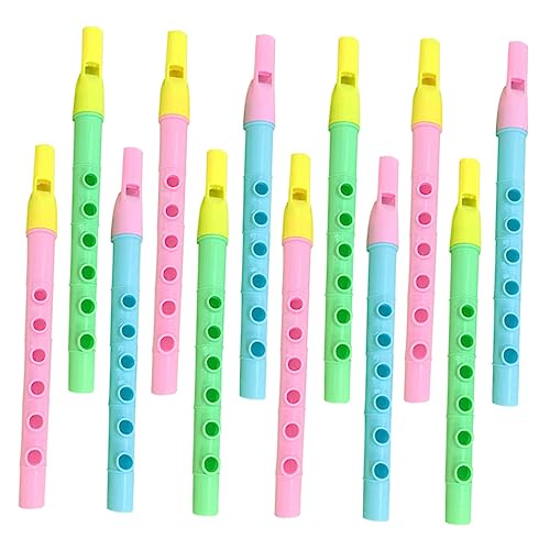 FRCOLOR 12 Stück Teiliges Set Blockflöten für Buntes Instrument Musikalität und Koordination für Anfänger und Junge Musiker Zufällige Farbe Zufällige Farbe von FRCOLOR