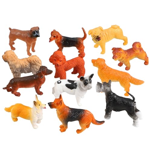 FRCOLOR 12 Stück Teiliges Set Mini Hundeskulpturen Realistische Plastik Welpenfiguren für Kreative Dekoration und Lernspielzeug für Hundeliebhaber FRCOLOR 12 Stück Teiliges Set Mini Hundeskulpturen Realistische Plastik Welpenfiguren für Kreative Dekoration und Lernspielzeug für Hundeliebhaber von FRCOLOR