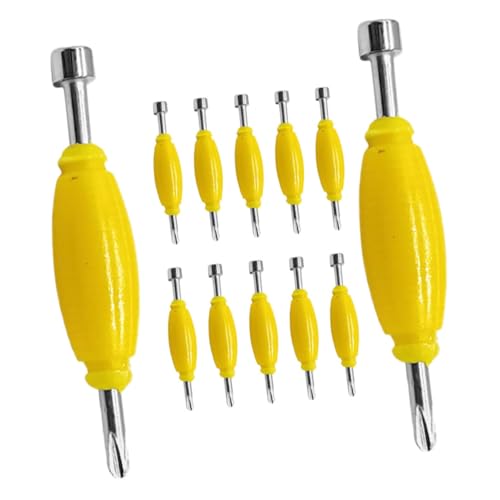 FRCOLOR 12 Stück Teiliges Set Schraubendreher Doppelköpfige Mini Schraubendreher für Kleine Schrauben Tragbares Reparaturwerkzeug für Finger Skateboards und Mehr von FRCOLOR