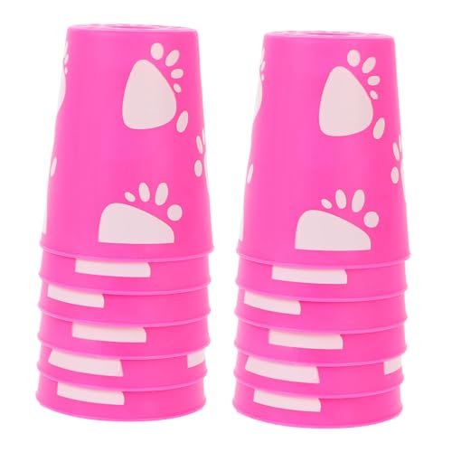 FRCOLOR 12 Stück Teiliges Stapelbecher Set für Spiele Wiederverwendbare Spielbecher für Geschicklichkeitsspiele für Partys und Outdoor Aktivitäten Mini von FRCOLOR