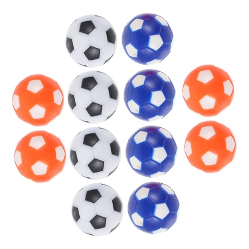 FRCOLOR 12 Stück Teiliges Tischfußball Ersatzball Bunte Robuste Foosball Bälle für Standard Tischkicker Leichte Fußballspiel Zubehör für Erwachsene für Indoor Spiele und Partys von FRCOLOR