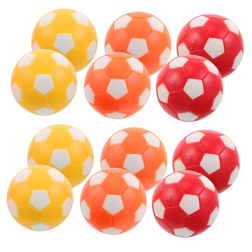 FRCOLOR 12 Stück Teiliges Tischfußballbälle Ersatz Mini Kickerbälle aus Langlebigem Material Hygienisch Leicht zu Reinigen für Tischkicker Spiele und Partys von FRCOLOR