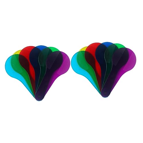 FRCOLOR 12 Stück Teiliges Transparentes Farbpaddel aus Robustem Abs Farbige Filter für Frühe Bildung Wissenschaftliche Experimente und Kreatives Lernen Sicher für Vielseitiges Farbfilter von FRCOLOR