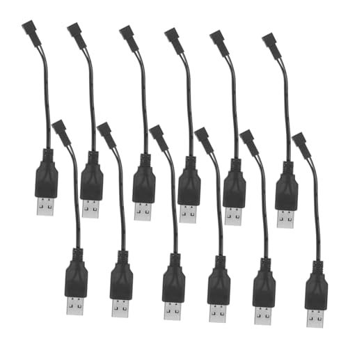 FRCOLOR 12 Stück Teiliges USB Kurzadapter für Elektrische Spielzeuge und Bubble Machines Kompatibel mit Rc-Autos Sicherer Ladestecker für Vielseitige Powerversorgung von FRCOLOR
