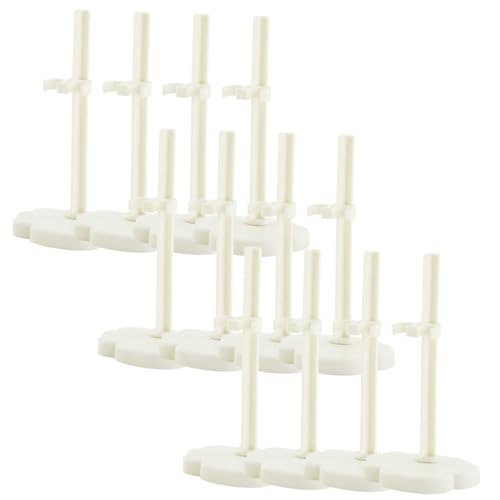 FRCOLOR 12 Stück Teiliges Weiße Mini Puppenständer mit Stabilem Flachboden rutschfeste Halterung für Figuren und Universelle Display Halter für Sammelfiguren und Puppen FRCOLOR 12 Stück Teiliges Weiße Mini Puppenständer mit Stabilem Flachboden rutschfeste Halterung für Figuren und Universelle Display Halter für Sammelfiguren und Puppen von FRCOLOR