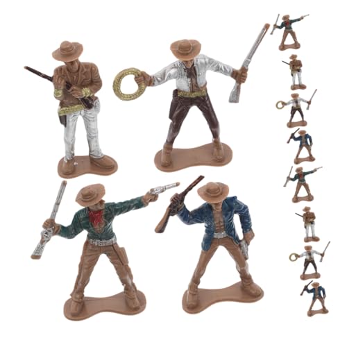 FRCOLOR 12 Stück Teiliges Western Cowboy Figuren aus Robustem Kunststoff Detailreiche Miniatur Wildwest Cowboys Lebendigen Farben Pädagogisches für Sammler für Western Partys und FRCOLOR 12 Stück Teiliges Western Cowboy Figuren aus Robustem Kunststoff Detailreiche Miniatur Wildwest Cowboys Lebendigen Farben Pädagogisches für Sammler für Western Partys und von FRCOLOR