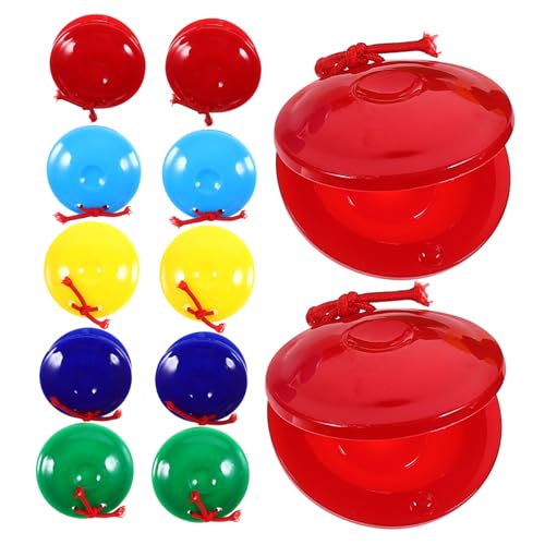 FRCOLOR 12 Stück Kunststoff Fingerkastagnetten für Kinder Musikinstrumente zur Rhythmusfähigkeiten Handgehaltene Percussion für Musikalische Früherziehung und Spielzeug FRCOLOR 12 Stück Kunststoff Fingerkastagnetten für Kinder Musikinstrumente zur Rhythmusfähigkeiten Handgehaltene Percussion für Musikalische Früherziehung und Spielzeug von FRCOLOR