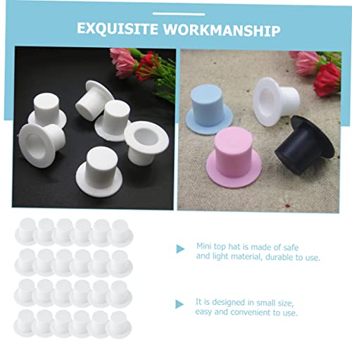 FRCOLOR 120 Stück Teiliges Mini Hüte Weiß Leichte DIY Bastelaccessoires für Puppen und Handarbeiten Vielseitige Mini Hüte für Partydeko und Kreative Schulprojekte von FRCOLOR