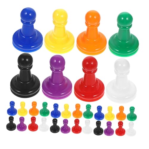 FRCOLOR 128 Stück Partyspiel -Schachstücke Zähler für Spiele bewegliche Bauern Komponenten für Tischspiele Spielfiguren für Brettspiele Spielzähler Brettspiel-Token Tischmarker Plastik von FRCOLOR