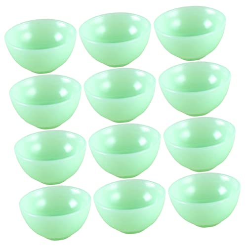 FRCOLOR 12Stücke Mini House Bowls Teiliges Miniatur Schalen Dekorationsset für Puppenhaus Realistische Miniaturschalen Zubehör für Weihnachten und Kreative Spielideen von FRCOLOR