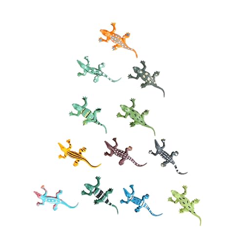 FRCOLOR 12Stücke Realistische Krokodil Modelle Frühe Bildungsspielzeug für Desktop Dekoration und Heimdeko Lebensechte Krokodilfiguren von FRCOLOR