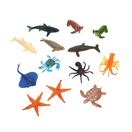 FRCOLOR 12Stücke Teiliges Tiere Set Realistische Kunststoff Ozeanlebewesen für Bildungsrequisiten Kreativität und Vorstellungskraft FRCOLOR 12Stücke Teiliges Tiere Set Realistische Kunststoff Ozeanlebewesen für Bildungsrequisiten Kreativität und Vorstellungskraft von FRCOLOR