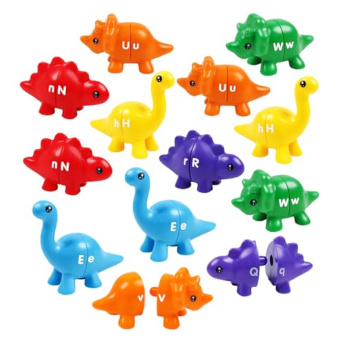 FRCOLOR 13 Stück Teiliges Dinosaurier Lernspielzeug für Kleinkinder Alphabet und Zuordnungsspiel Fördert Hand Auge Koordination Kreativität und Vorschulkompetenzen für Kindergarten und FRCOLOR 13 Stück Teiliges Dinosaurier Lernspielzeug für Kleinkinder Alphabet und Zuordnungsspiel Fördert Hand Auge Koordination Kreativität und Vorschulkompetenzen für Kindergarten und von FRCOLOR