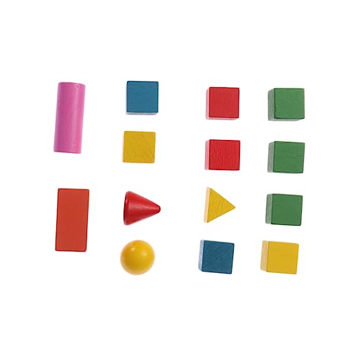 FRCOLOR 14 Stück Teiliges Holzbausteine Bunte Geometrische Pädagogisches für Lernspielzeug für Vorschule und Kindergarten Zufällige Farbe Zufällige Farbe FRCOLOR 14 Stück Teiliges Holzbausteine Bunte Geometrische Pädagogisches für Lernspielzeug für Vorschule und Kindergarten Zufällige Farbe Zufällige Farbe von FRCOLOR