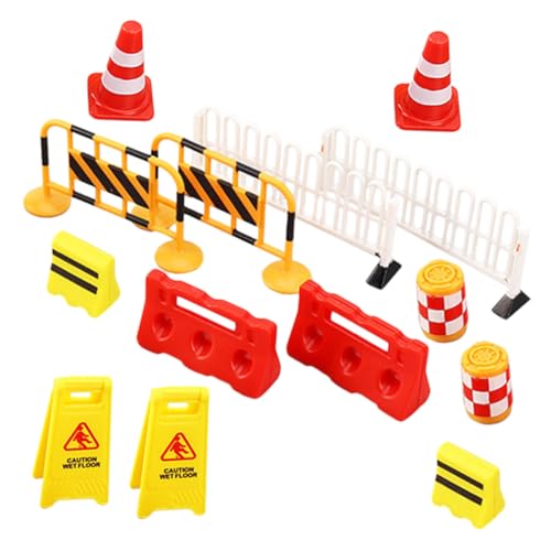 FRCOLOR 14 Stück Teiliges Verkehrszeichen Spielzeugset für Straßenbarrikaden und Verkehrsschilder aus Kunststoff für Kreatives Rollenspiel und Verkehrserziehung FRCOLOR 14 Stück Teiliges Verkehrszeichen Spielzeugset für Straßenbarrikaden und Verkehrsschilder aus Kunststoff für Kreatives Rollenspiel und Verkehrserziehung von FRCOLOR