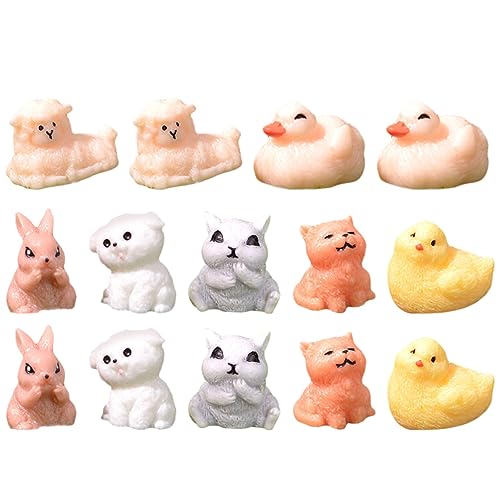 FRCOLOR 14Stücke Miniatur Tierfiguren aus Resin Mini Tierstatue für Garten Puppenhaus und Dekoration für und Miniatur Enthusiasten FRCOLOR 14Stücke Miniatur Tierfiguren aus Resin Mini Tierstatue für Garten Puppenhaus und Dekoration für und Miniatur Enthusiasten von FRCOLOR