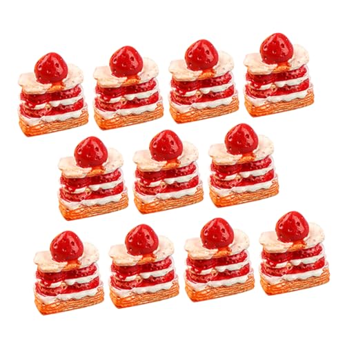 FRCOLOR 15 Stück Miniatur Kuchen Set mit Realistische Erdbeertorte Modelle für Puppenhaus Zubehör für Rollenspiele und Dekoration FRCOLOR 15 Stück Miniatur Kuchen Set mit Realistische Erdbeertorte Modelle für Puppenhaus Zubehör für Rollenspiele und Dekoration von FRCOLOR