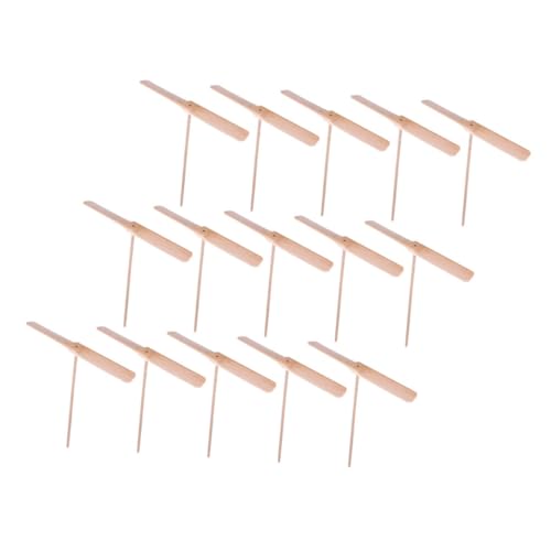 FRCOLOR 15 Stück Teiliges Holz Handgeriebenes Propeller Glatte Oberfläche Outdoor spaß für Camping Garten Sensorisches Lernspielzeug von FRCOLOR