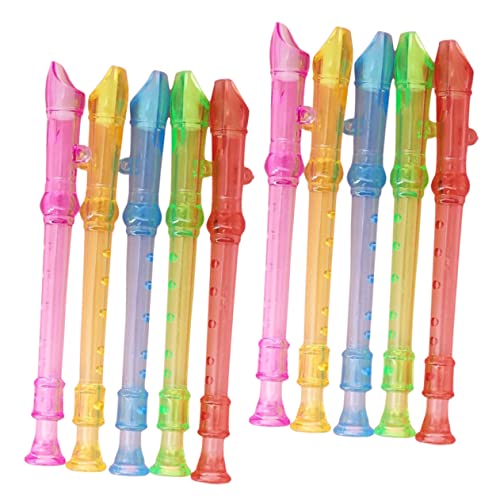 FRCOLOR 15 Stück Teiliges Klarinetten für Anfänger Musikspielzeug Transparent Farbig Leichte Praxis Leichte Bedienung Kompakt und Sicher für Musikunterricht Zufällige Zufällige Farbe von FRCOLOR