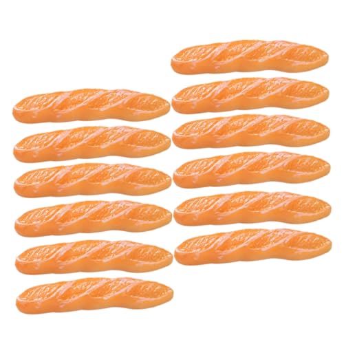 FRCOLOR 15 Stück Teiliges Künstliches Baguette Realistische Brotdeko Foto Requisite aus Harz Langlebige Brotmodelle für Fotografie Schaufensterdekoration Puppenhaus Zubehör von FRCOLOR