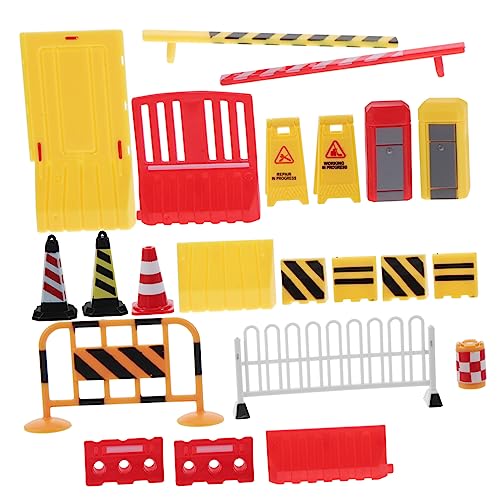FRCOLOR 15 Stück Teiliges Mini Verkehrsschild Spielset für Beweglichen Modellen Realistischen Farben Pädagogischem Lernspielzeug zur Verkehrssicherheit und Interaktiven Familienspielen von FRCOLOR