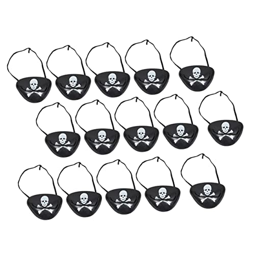 FRCOLOR 15 Stück Teiliges Piraten Augenklappen Verstellbare Halloween Cosplay Augenmaske Leicht und Komfortabel für Erwachsene für Piratenparty und Kindergeburtstag von FRCOLOR