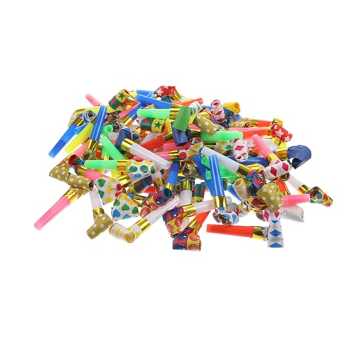 FRCOLOR 150 Stück Party Noisemaker Bunte Plastik Drachenpfeifen Leicht Tragbare Geburtstagsbläser Musikspielzeug Für Innen Außen Fest Zubehör von FRCOLOR