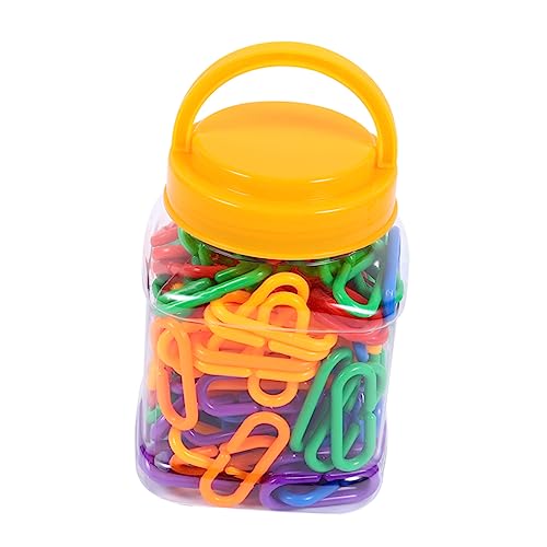 FRCOLOR 150 Stück Teiliges DIY Kettenglieder in Bunten Farben Geometrische Lernkette für Fördert Kreativität Farberkennung und Motorische Fähigkeiten Vorschulspielzeug für Jungen und FRCOLOR 150 Stück Teiliges DIY Kettenglieder in Bunten Farben Geometrische Lernkette für Fördert Kreativität Farberkennung und Motorische Fähigkeiten Vorschulspielzeug für Jungen und von FRCOLOR